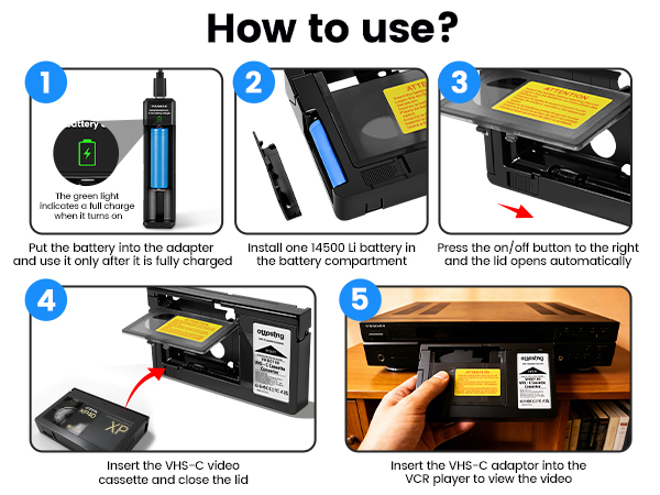 vhs c dapter updated use methods