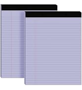 2pcs Legal Pads 8.5 x 11,Notepads 8.5 x 11 Inch, 30 Sheets/Pack, Purple Note Pads Clear Print Wri...