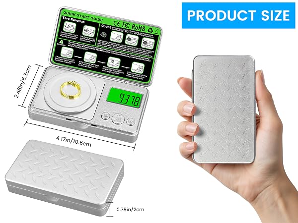 Portable size and beautiful appearance
