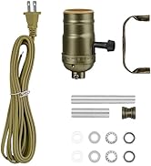 Baocuz Lamp kit with 12 Feet Cord for DIY lamp and Table Lamp,2 Way Lamp Socket Repair Or Rewire ...