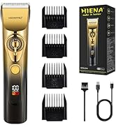 HIENA PRO Professional Hair Clippers for Men, Cordless Rechargeable Hair Clipper, Electric Trimme...