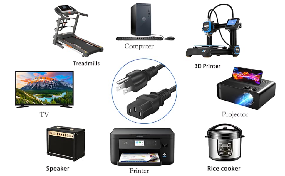 Rice Cooker Monitor Printer Speaker Computer Cable Treadmill