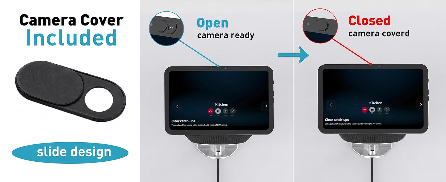 W11-3 Silver Echo show 8 & 11 wall mount-4