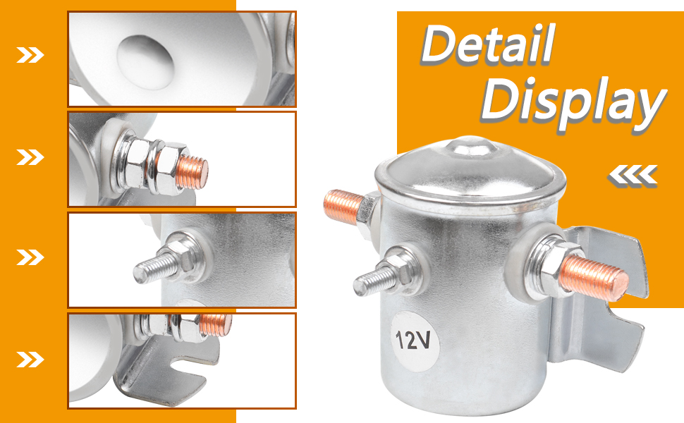 Max 200A Continuous Duty Solenoid Relay