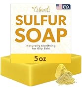 Erbaid Sulfur Soap Bar – Sulfur Face & Body Wash – Sulphur Facial Cleanser for Face and Body, Abs...