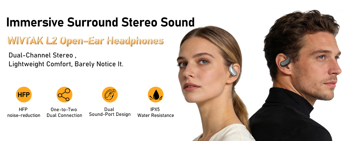 WIVTAK Open Ear Headphones