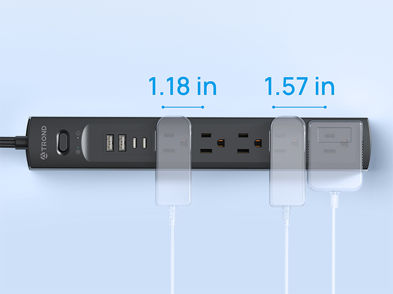 power strip black