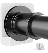 Shower Rod Holders for Wall, Adhesive Shower Curtain Rod Holder No Drilling, 2 Pack Waterproof Sh...
