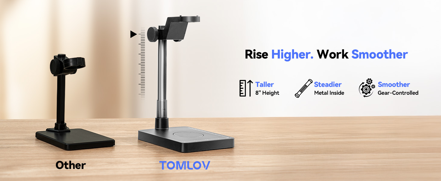 coin microscope with screen