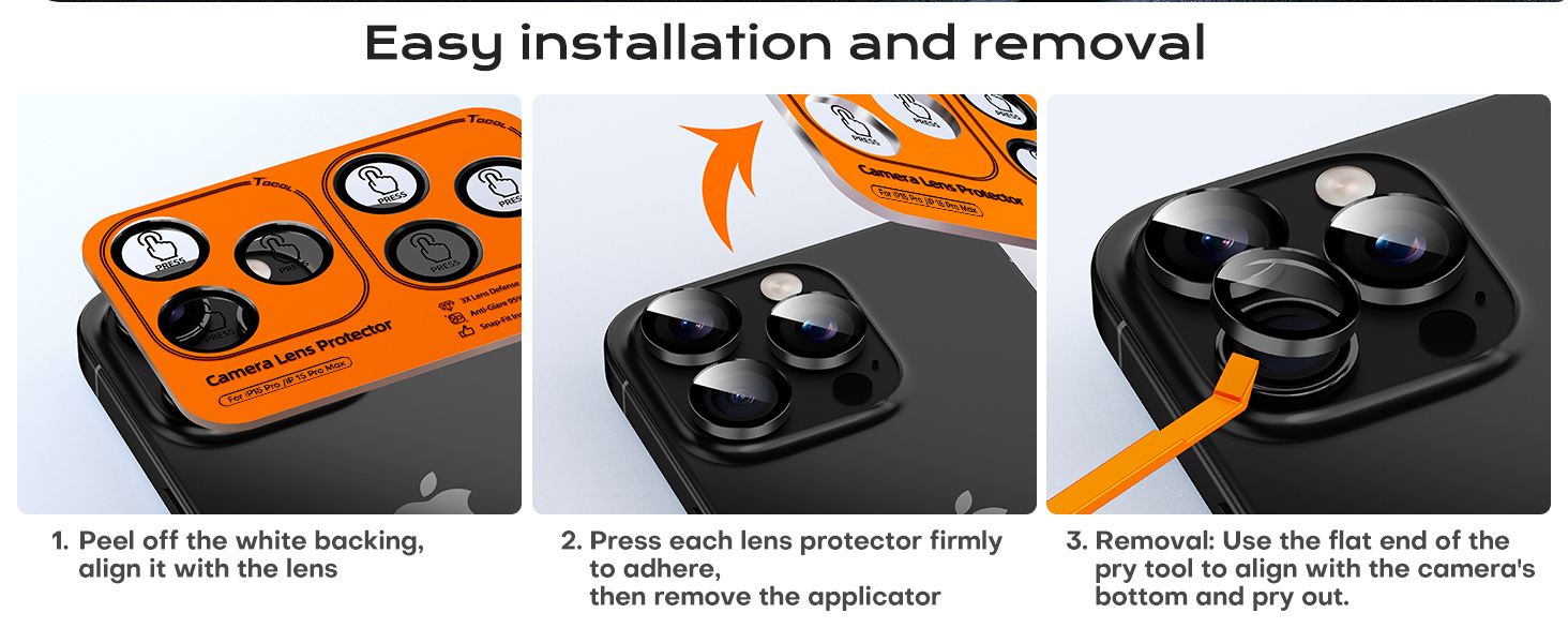 iPhone 15 Pro 15 ProMax Camera Lens Protector