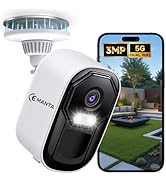 CEMANTA 2K Security Camera Wireless Outdoor, Free Cloud Storage, 2.4G/5Ghz WiFi, AI Motion Detect...
