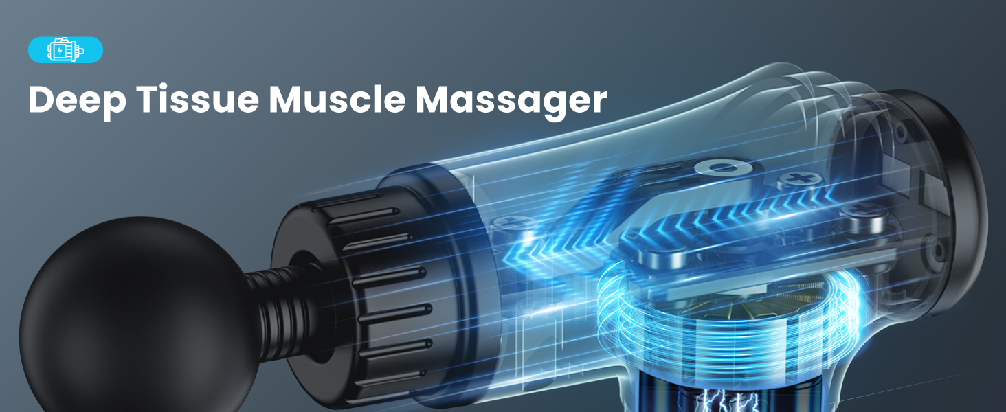 massage gun deep tissue pain relief muscle massager gun