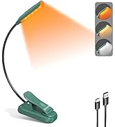 Glocusent Willow Book Light for Reading in Bed, 10LED Bright Reading Light, 3 Colors & 3 Brightne...