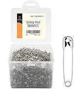 2000Pieces -Safety Pins, 1.1 inch 28mm Safety Pins Bulk Metal .Small Safety Pins Sewing Accessori...