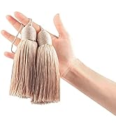 Fenghuangwu 2pcs Tassel Charms Polyester Key Tassels with Loop,DIY Handmade Craft Accessories of ...