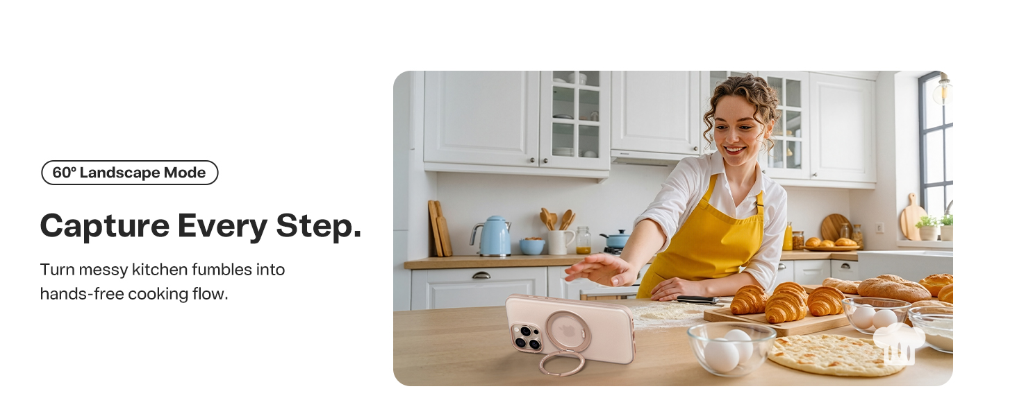 TORRAS 360 Magnetic Stand for iPhone 16 Pro Max Case, 6.9''