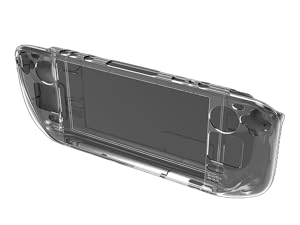 Steam Deck Case for LCD/OLED TPU Protective Crystal Clear Case, Molded Anti-Slip Hard Case Cover
