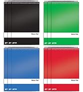 Spiral Steno Pads, 12 Pack, 6 x 9 inches, 80 Sheets, White Paper, Gregg Rule, by Better Office Pr...