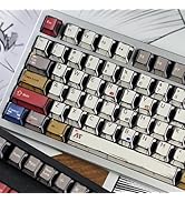 Retro Manga PBT Keycaps, Japanese Anime Keycaps Set, 141 Keys Custom Cherry Profile Key Caps, Coo...