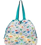 BrainyBees Extra Large Beach Toy Bag with Drawstring - Lightweight Mesh Tote Bag for Sand Toys, B...