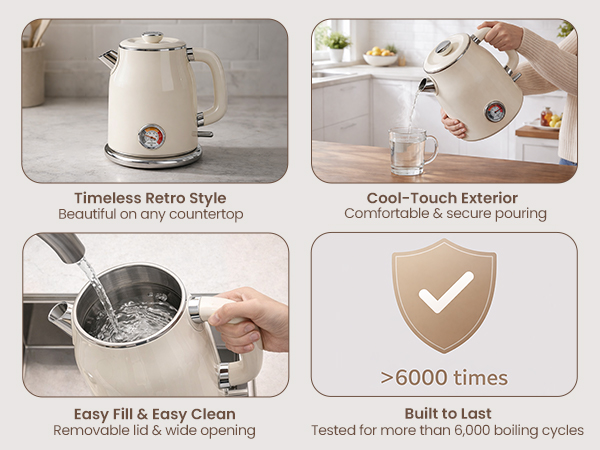 Retro Style Kettle Meets Practical Designs