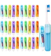 20 Pack Traveling Toothbrush and Toothpaste 5gram,Disposable Toothbrushes Mini Toothbrush With To...