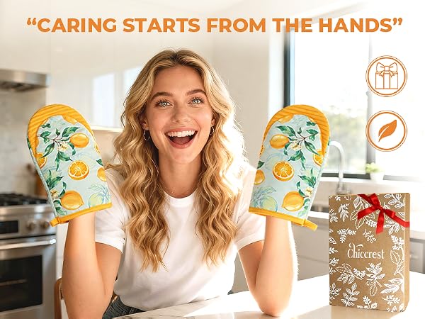 chiccrest Mini Oven Mitts Set