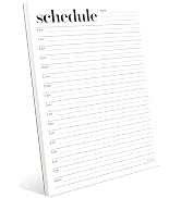 Daily Planner Notepad, Daily Schedule Pad, Tear-Off, A5 Size (5.8" x 8.3") To Do List Notepad, Pr...