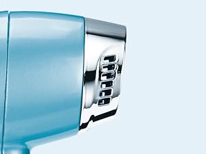 Four photo cards highlight lightweight handling, 1200-watt power, and a cold shot.