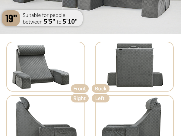 bed chair pillow for back support