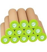 SWRT Pre-Taped Masking Paper for Painting, 12 in x 50 ft, 12- Roll | Fast Surface Prep; Helps Red...