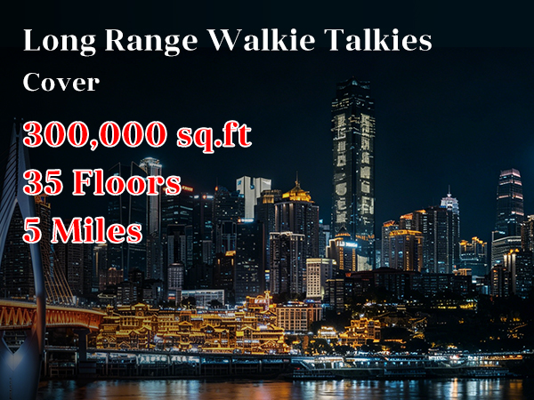 TD-M8s walkie talkies long range cover 300000 sq.ft and 35 floors and 5Miles