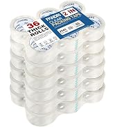 PANDRI Packing Tape, 36 Rolls Heavy Duty Clear Packaging Tape for Shipping Packaging Moving Seali...