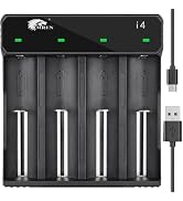18650 Battery Charger,21700 Battery Charger,3.7V Lithium ion Rechargeale Battery Charger for 3.7 ...