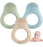 Eascrozn Baby Teething Toys, 3 Pack Teethers for Babies 3-6 6-12 Months, Baby Teething Relief Sor...