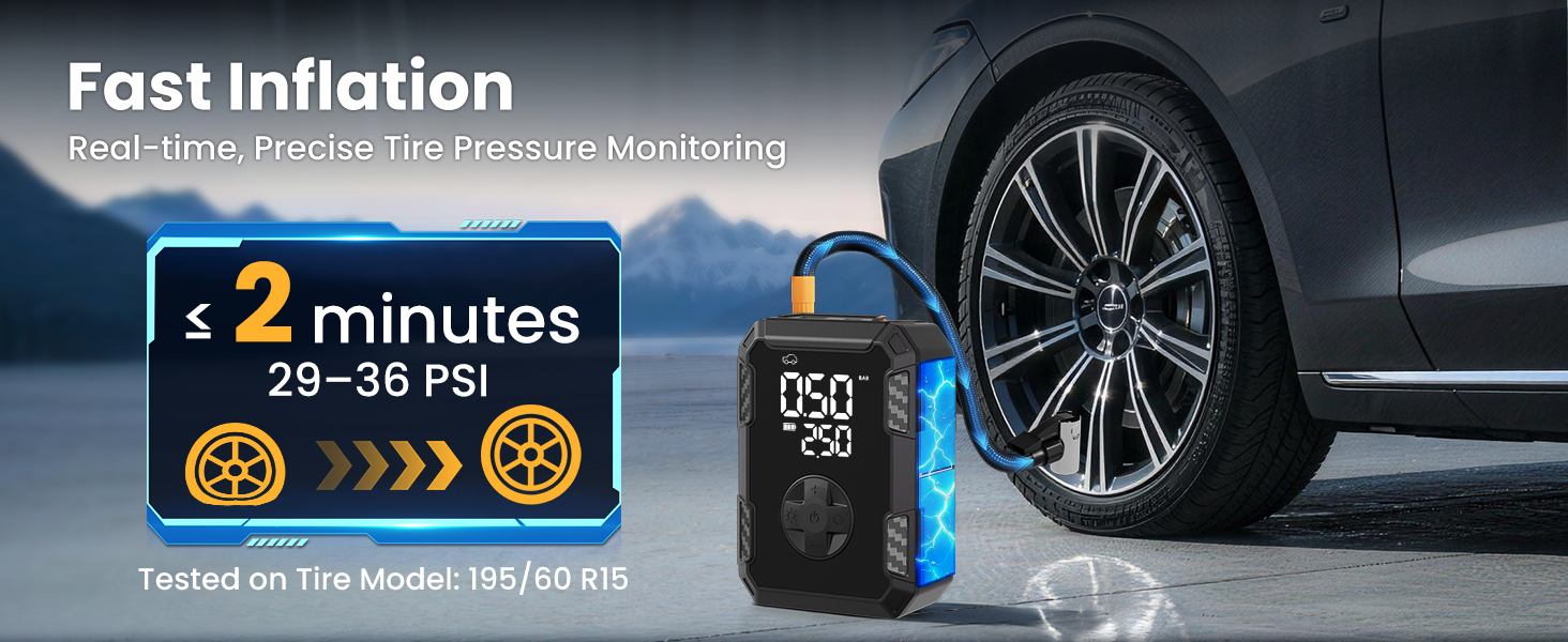 multi function of Tire inflator air compressor