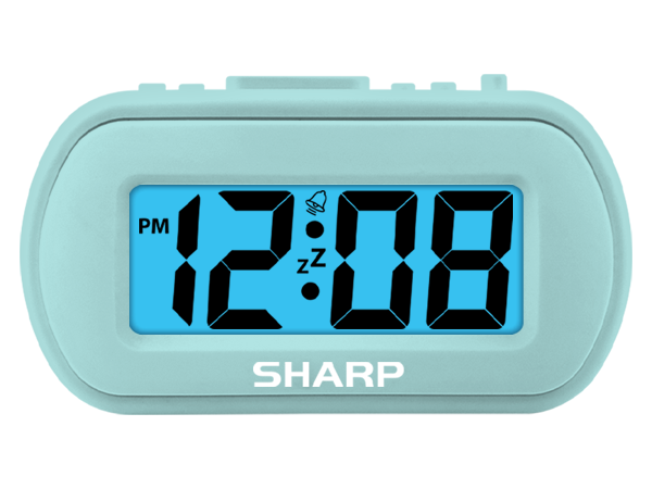 Backlight on Demand easy clock with rubber finish mini size