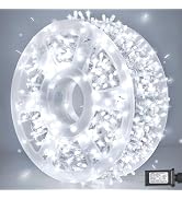 weillsnow 164 FT 500 LED Christmas Lights Outdoor, Waterproof Christmas Fairy Lights with Timer, ...