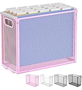 Oterri Hanging File Organizer, Metal File Organizer, Portable Desktop File Organizer for Letter S...