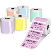6 Rolls Phomemo M110 Labels, Self-Adhesive Thermal Label, for M110 M220 M120 M200 M150 M250 M260 ...