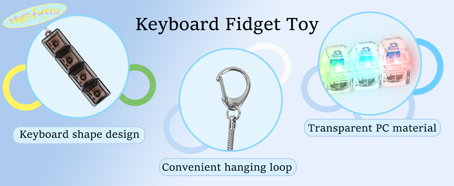 Fidget Keychain Keyboard