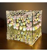 Tulip Night Light LED Infinity Mirror Lamp,Mothers Day Birthday Gifts for Mom Women Tulipanes DIY...