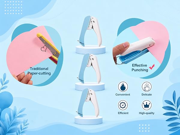 3 Pack Paper Craft Hole Punch Shapes