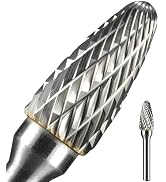 Sworker 1Pc 1/4 Carbide Burr Set 1/4" Shank Head Dia 1/2" Tree-Shape Die Grinder Bits Rotary Tool...