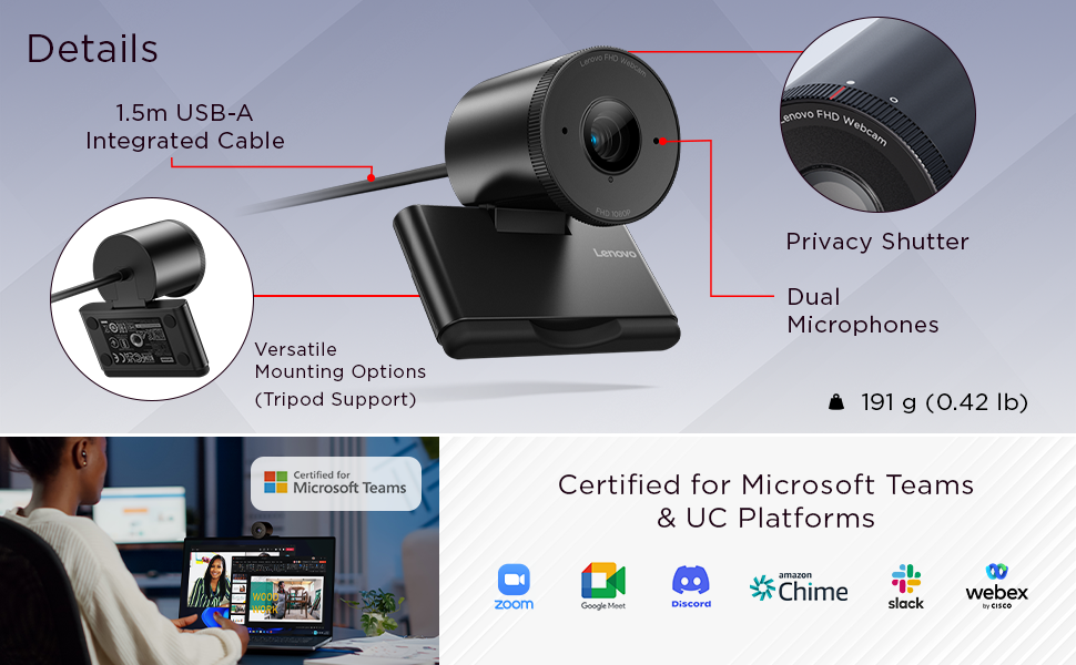 B0F5HQ3HJM Lenovo FHD Webcam