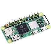 Pi Zero 2 WH with Pre-Soldered Color-Coded Header, Quad-Core 1GHz CPU, 512MB RAM, Wi-Fi & Bluetoo...