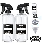 Veco 10oz Spray Bottle with Adjustable Nozzle, 360° Water Spray Bottles for Cleaning Solution, Pl...