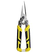 TOOLMAK 8.7 Inch Tin Snips Straight, Heavy Duty Metal Cutter | Stainless Steel Blades, Comfortabl...