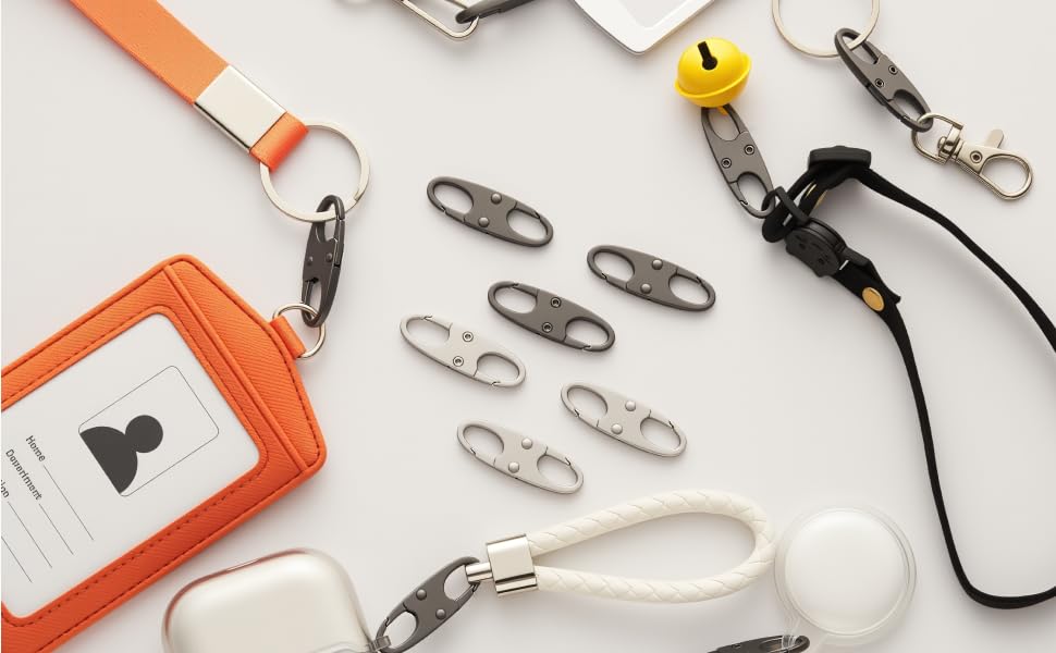 Multi-functional carabiner clip