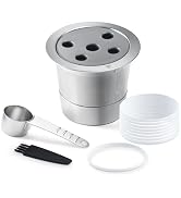 Stainless Steel Reusable K Cups for K eurig Supreme & Supreme Plus, Five Hole Universal K-eurig R...